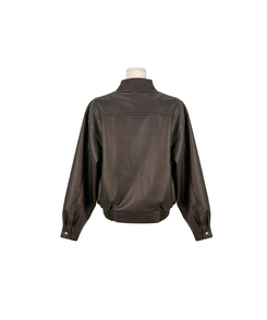 ファスナーボタンレザージャケット