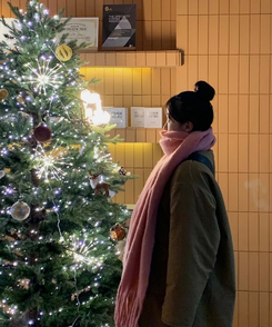 ふわふわウールロングマフラー DEEP PINK