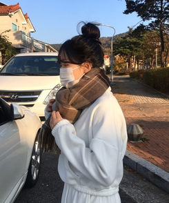 ロングチェックマフラー(5color) BEIGE