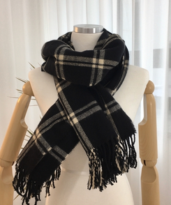 ロングチェックマフラー(5color)