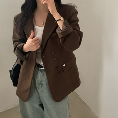 スエードスタンダードジャケット BROWN