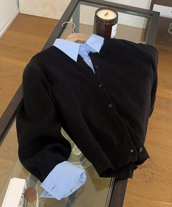 ラウンドニットカーディガン(10color)