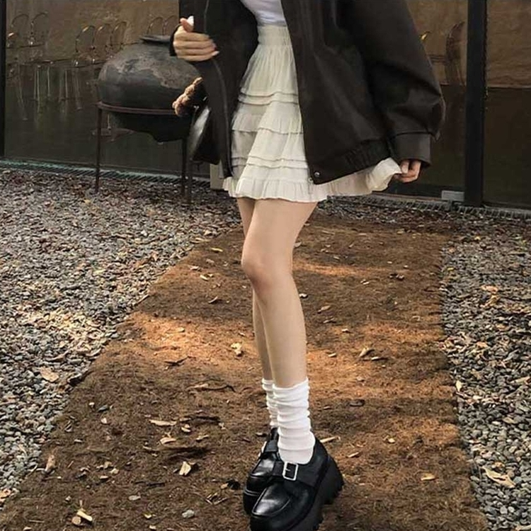 プラットフォーム厚底ローファー BLACK