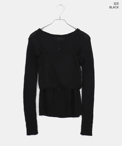 【SET】Vネックビスチェ カーディガン