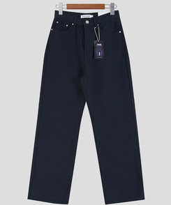 【丈別】プレーンセミワイドコットンパンツ