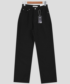 【丈別】プレーンセミワイドコットンパンツ