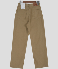 【丈別】プレーンセミワイドコットンパンツ