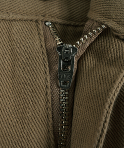 【丈別】プレーンセミワイドコットンパンツ