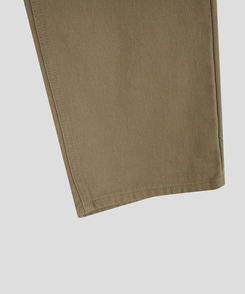 【丈別】プレーンセミワイドコットンパンツ