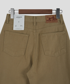 【丈別】プレーンセミワイドコットンパンツ