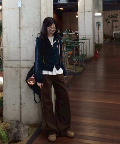 [6차완판❤️MADE] 도트 투웨이 패치 후드집업 네이비