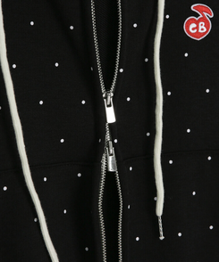 [6차완판❤️MADE] 도트 투웨이 패치 후드집업