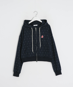 [6차완판❤️MADE] 도트 투웨이 패치 후드집업