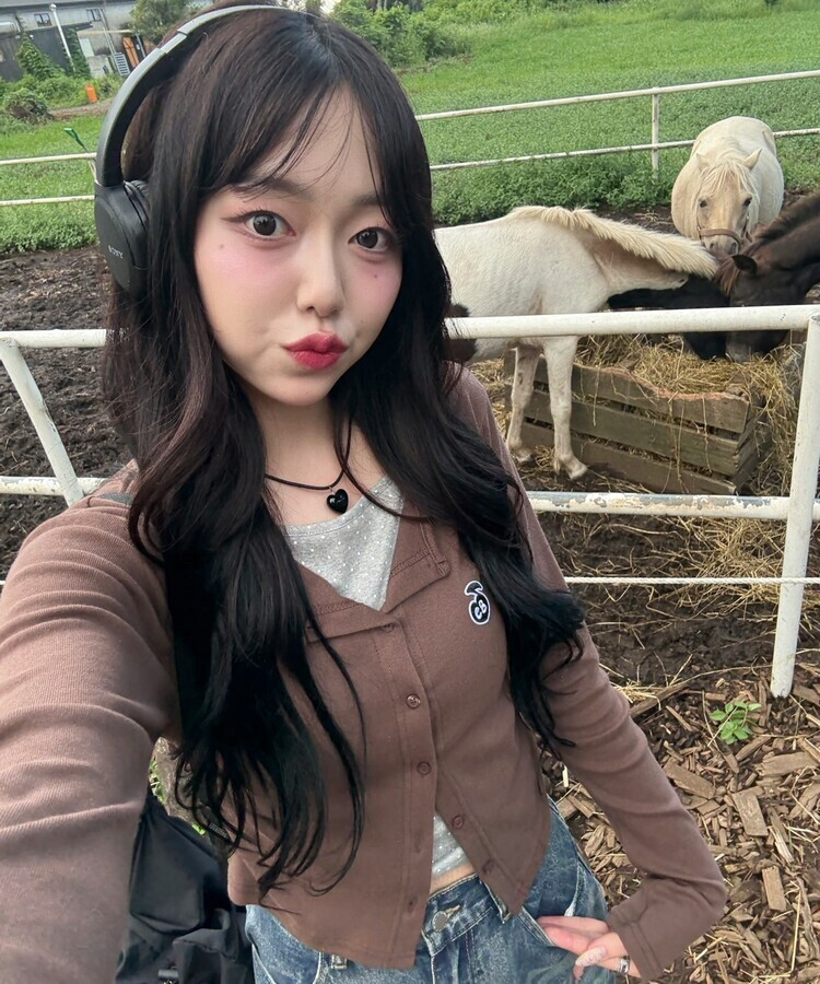 【7次再オーダー❤️MADE】ドットレイヤード風ワッペンカーディガン BROWN