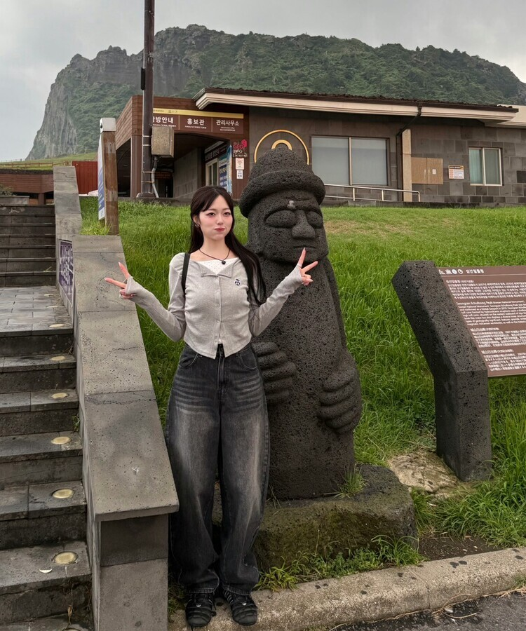 【NEWカラー❤️MADE】ドットレイヤード風ワッペンカーディガン GRAY