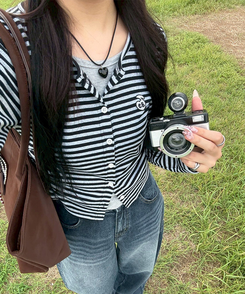 【1次完売❤️限定販売】ストライプレイヤード風ワッペンカーディガン GRAY