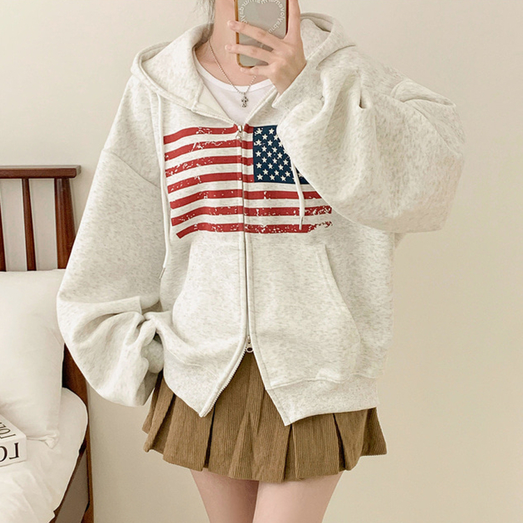 アメリカンフードジップアップ(5color)|ジャンパー|韓国 アメリカンフードジップアップ(5color)|ジャンパー|韓国