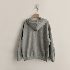 刺繍フードルーズジップアップ(6color)