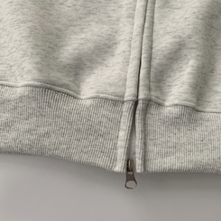 刺繍フードルーズジップアップ(6color)