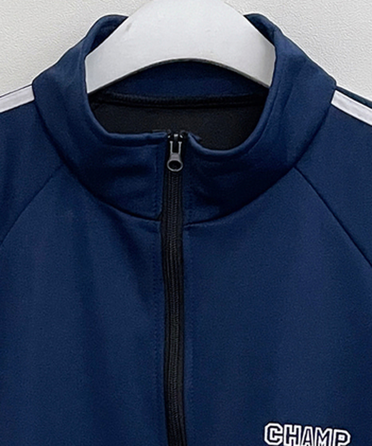 챔프레터링라인트랙밴딩져지집업자켓