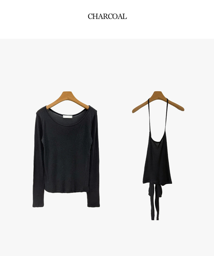 【SET】ラップレイヤード長袖Ｔシャツ