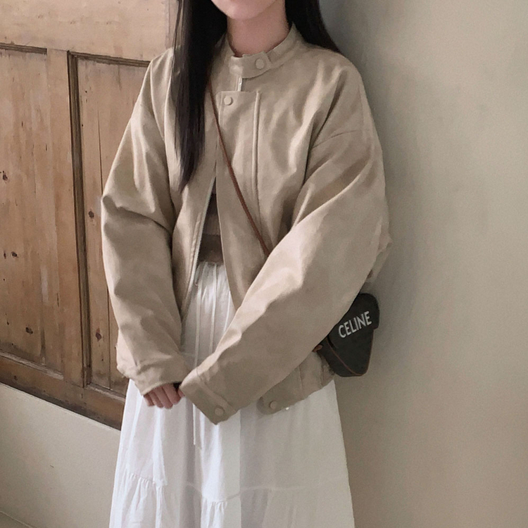 나염워싱 컬러깡패무광 고퀄 나염 블루종 오버핏 레더 자켓 점퍼 베이지