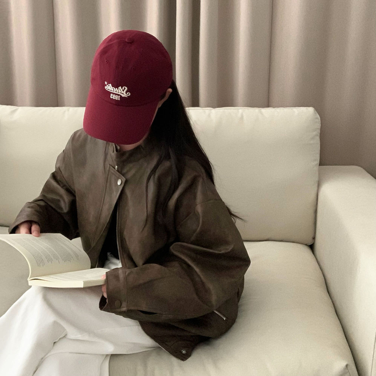 나염워싱 컬러깡패무광 고퀄 나염 블루종 오버핏 레더 자켓 점퍼 브라운