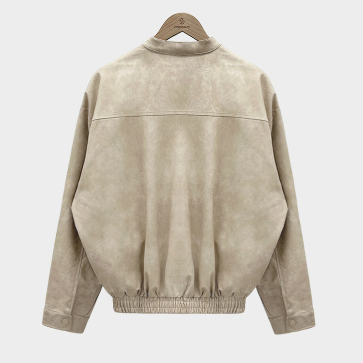 나염워싱 컬러깡패무광 고퀄 나염 블루종 오버핏 레더 자켓 점퍼