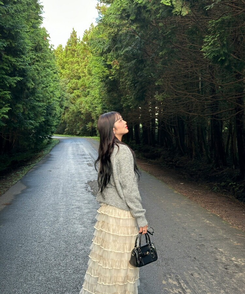 チュールティアードスカート IVORY