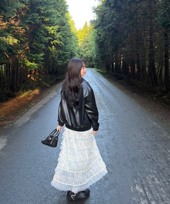 チュールティアードスカート IVORY