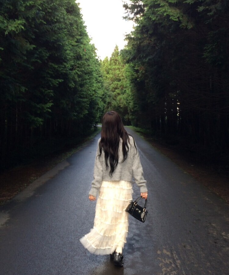 チュールティアードスカート IVORY