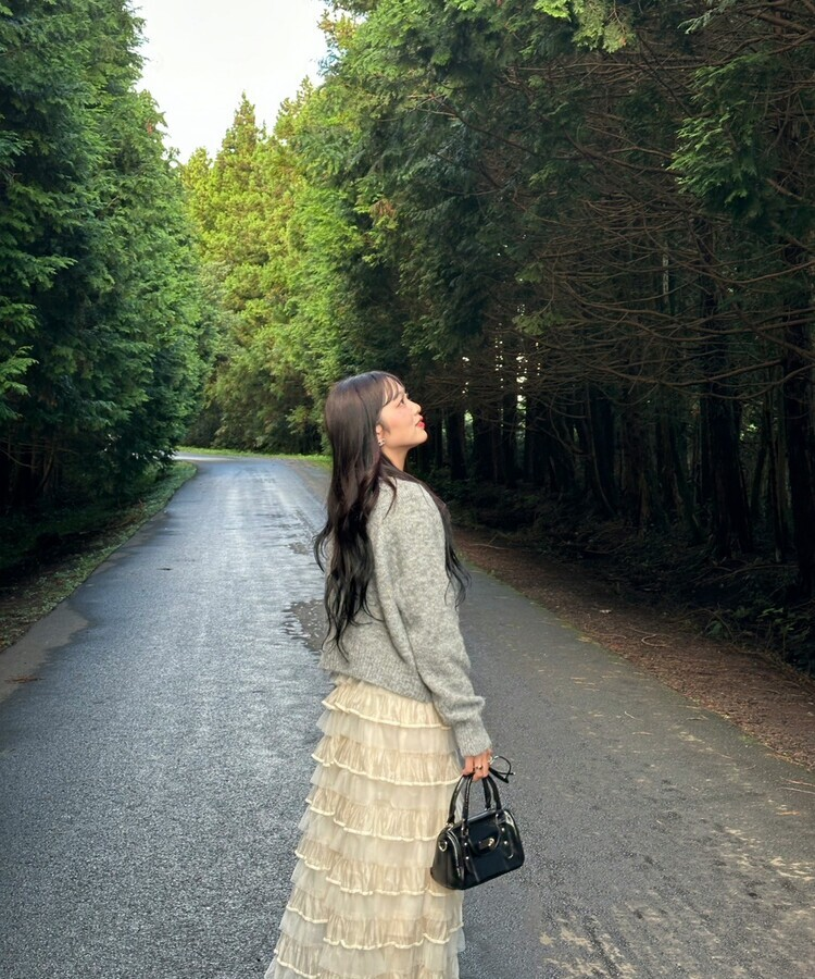 チュールティアードスカート IVORY