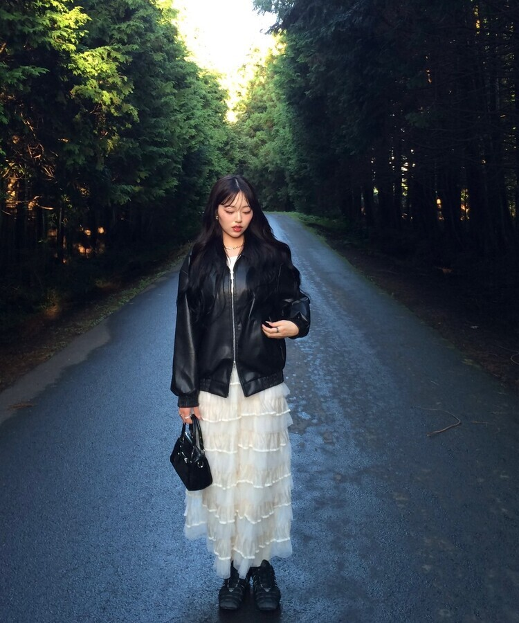 チュールティアードスカート IVORY