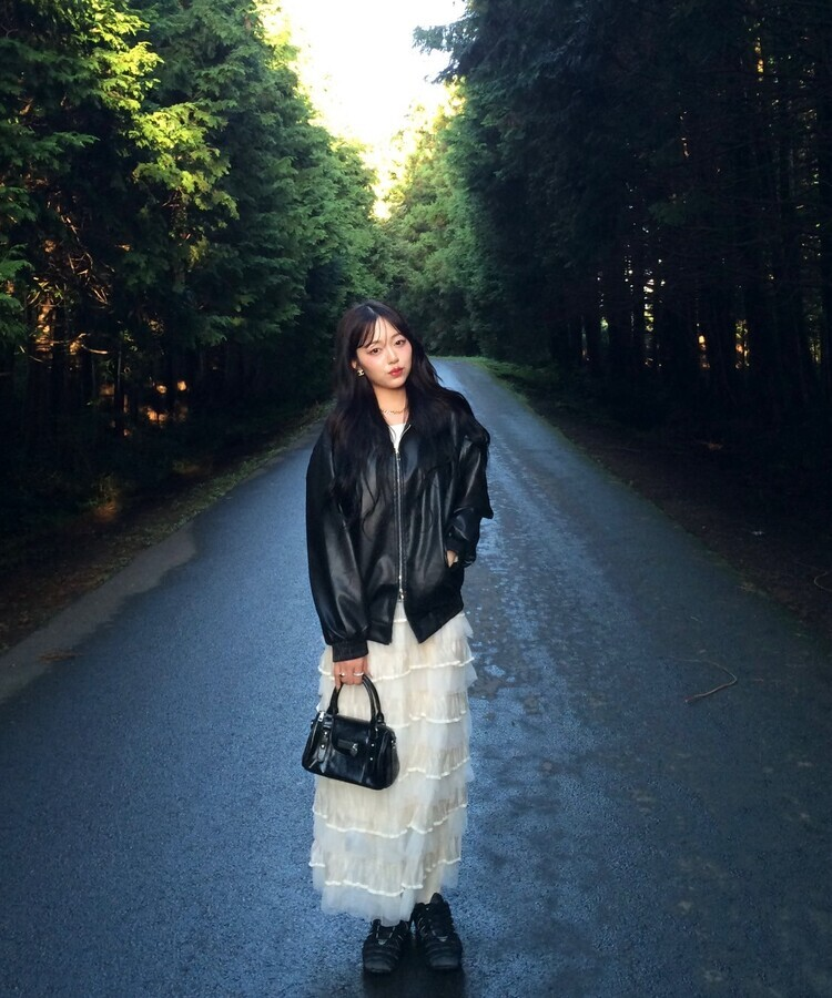 チュールティアードスカート IVORY