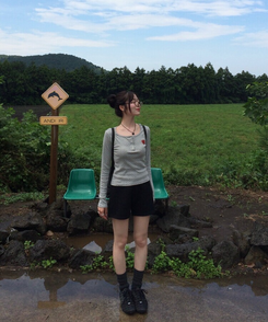 니트 숏 팬던트 팬츠 블랙