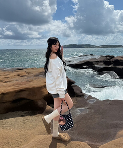 니트 숏 팬던트 팬츠 그레이