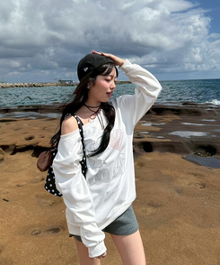 니트 숏 팬던트 팬츠 그레이