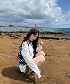 니트 숏 팬던트 팬츠 그레이