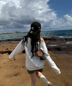 니트 숏 팬던트 팬츠 그레이