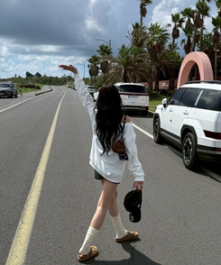 니트 숏 팬던트 팬츠 그레이