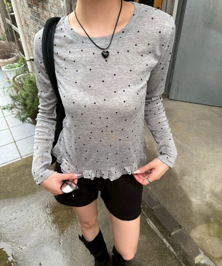 니트 숏 팬던트 팬츠 블랙