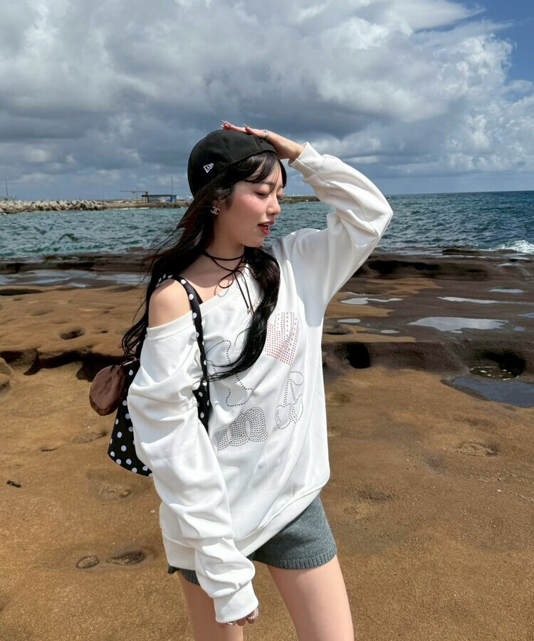 니트 숏 팬던트 팬츠 그레이