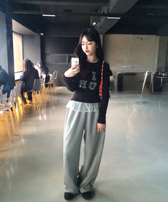 【丈別】ワイドトレーニングパンツ GRAY