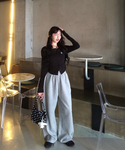 【丈別】ワイドトレーニングパンツ GRAY