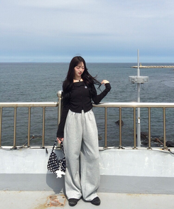 【丈別】ワイドトレーニングパンツ GRAY