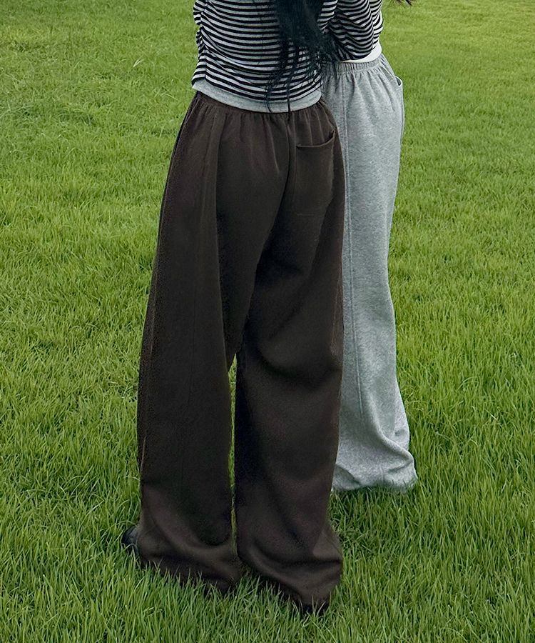 【丈別】ワイドトレーニングパンツ DARK BROWN