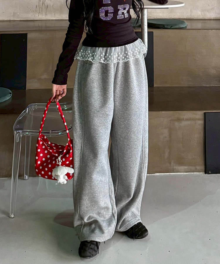 【丈別】ワイドトレーニングパンツ GRAY