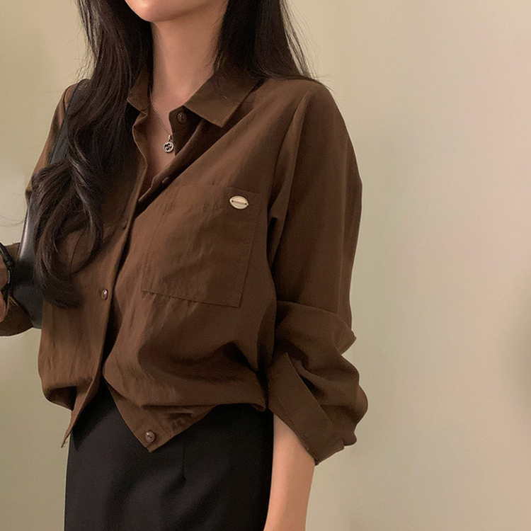 フランシュリッペ　半袖ジャケット　Mサイズ ミニマルポケットクロップシャツ｜シャツ｜韓国ファッション通販