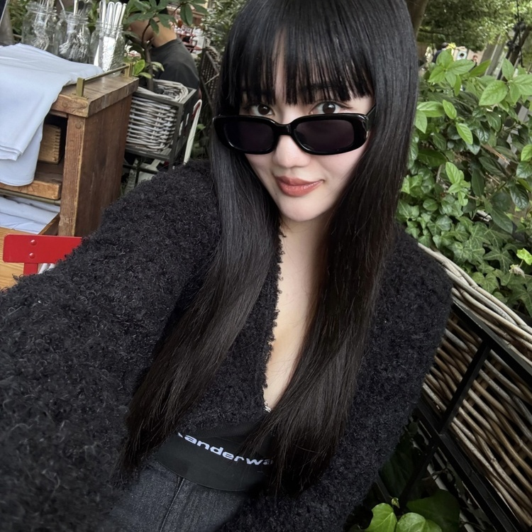 クロップニットカーディガン BLACK