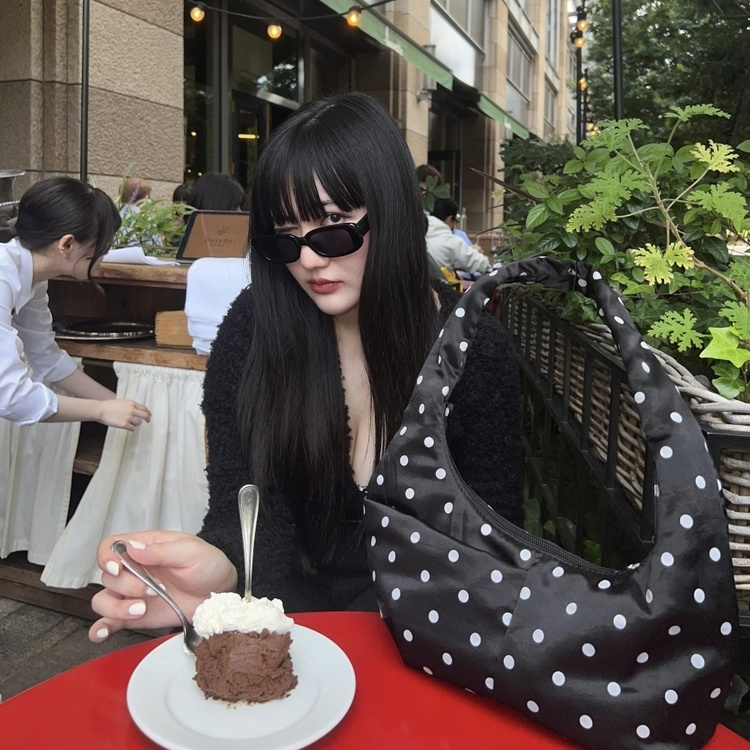 クロップニットカーディガン BLACK